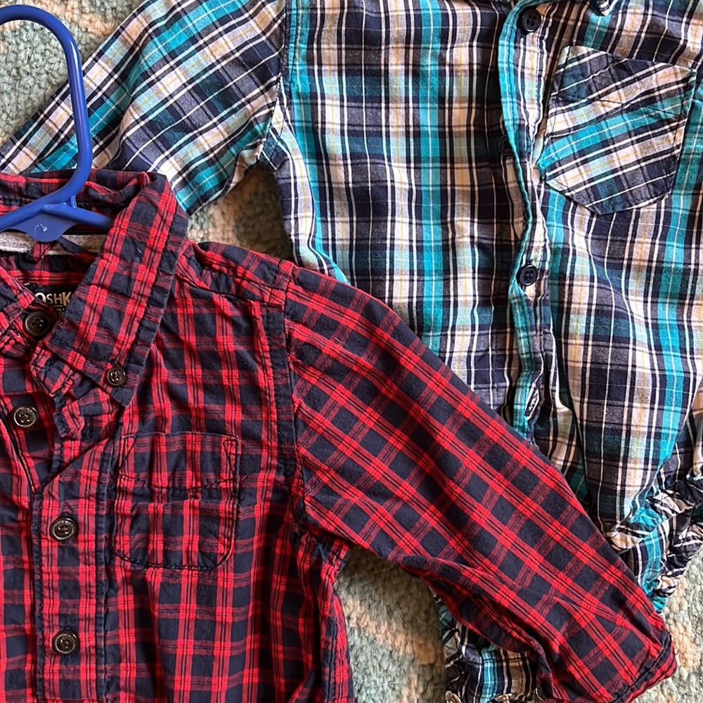 Plaid Shirt Onsie Bundle - Picture 2 of 2